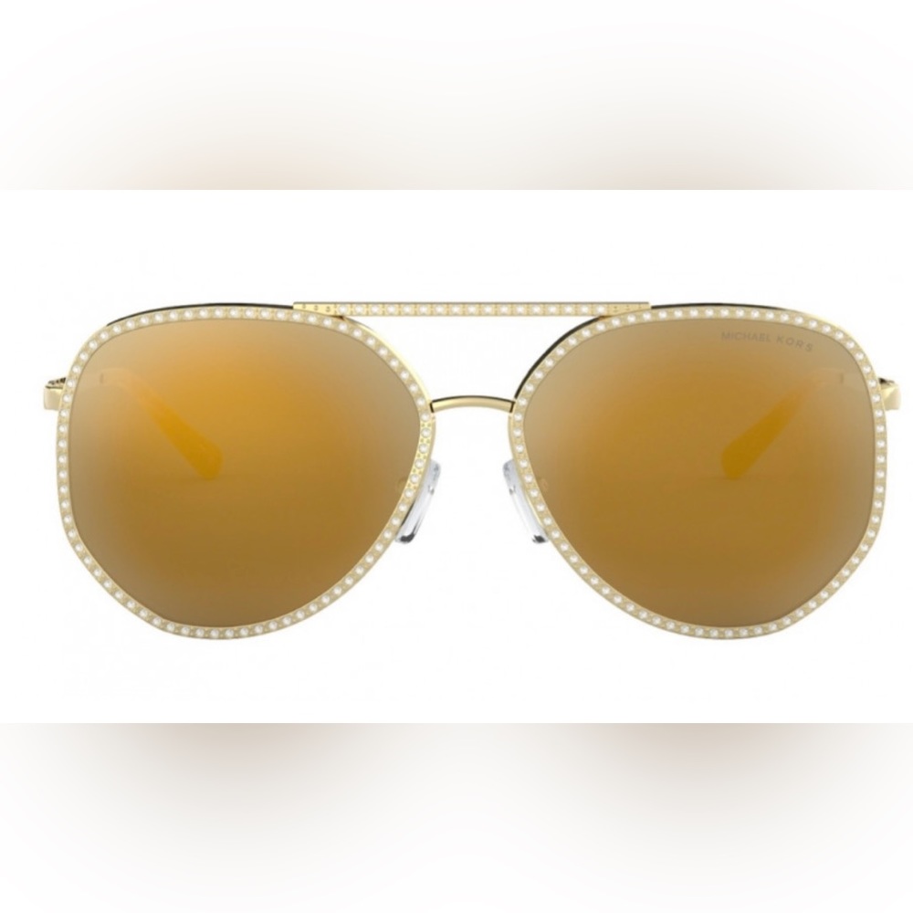 Michael Kors™ Miami - Shiny Pale Gold Authentic sunglasses and case